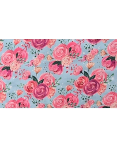 Waffle jersey digital toff sparkling flowers 5148