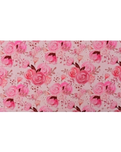 Waffle jersey digital toff sparkling flowers 5148