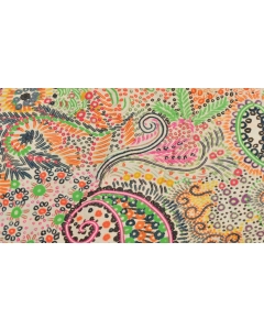 Viscose woven stretch digital paisley 5209