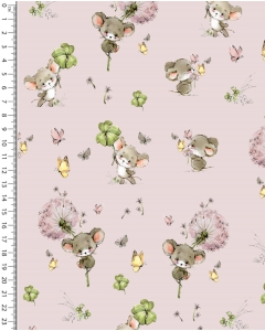 Poplin Digital Little Ones Clover Mouse 5478