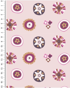 Double gauze toff retro circles 5255