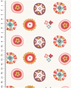 Double gauze toff retro circles 5255