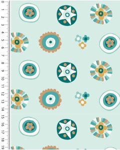 Double gauze toff retro circles 5255