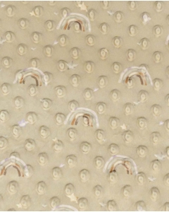 Minky dots digital little ones rainbow 6025