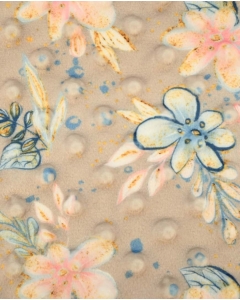 Minky dots digital toff flowers 6026