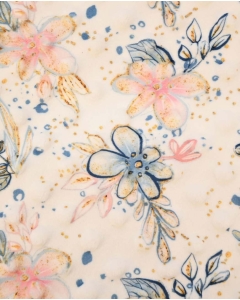 Minky dots digital toff flowers 6026