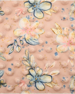 Minky dots digital toff flowers 6026