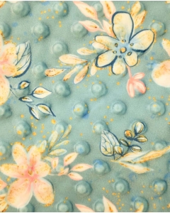 Minky dots digital toff flowers 6026