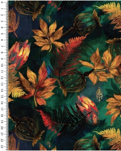 Viscose jersey digital stylez autumn leaves 5348