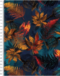 Viscose jersey digital stylez autumn leaves 5348