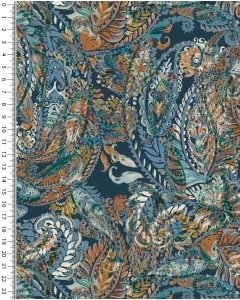 Viscose jersey digital stylez paisley 5352