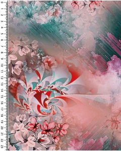 Viscose jersey digital stylez mystic flowers 5353