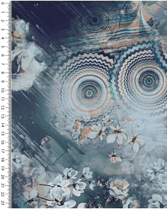 Viscose jersey digital stylez mystic flowers 5353