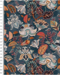 Viscose jersey digital stylez ethnic flowers 5355