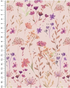Rib jersey digital toff wild flowers 5261