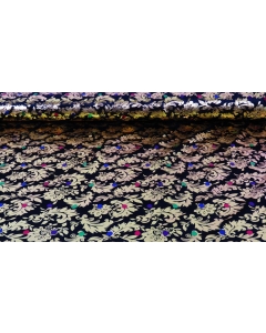 Velours de Panne Foil Flower 9258