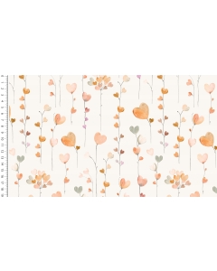 Waffle jersey digital toff heart balloons 5263