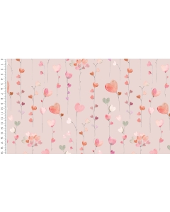 Waffle jersey digital toff heart balloons 5263