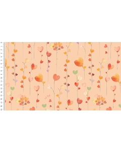 Waffle jersey digital toff heart balloons 5263