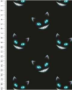 French terry digital toff ghost cats 5289