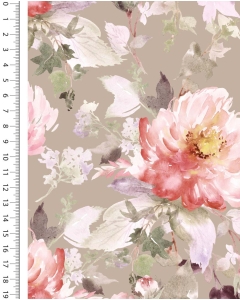 French terry digital toff bloom 5135