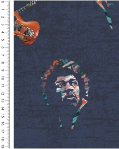 French terry digital toff Jimi Hendrix 5137