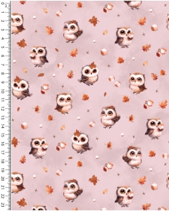 Alpen Fleece Digital Marshmallow Owl 5858