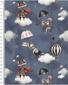 Alpen Fleece Digital Let's Fly Fox 5859