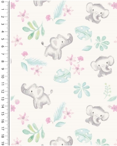 Poplin digital little ones elephant 6013