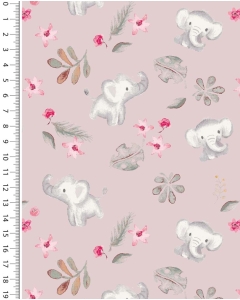 Poplin digital little ones elephant 6013