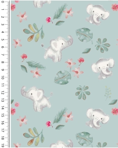 Poplin digital little ones elephant 6013