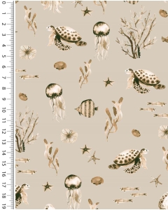 Poplin digital toff sealife 6014