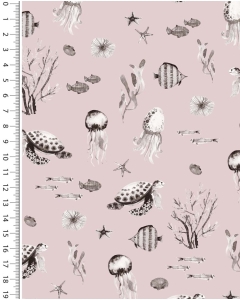 Poplin digital toff sealife 6014