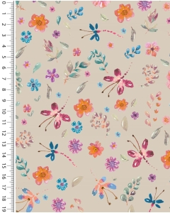 Poplin digital toff summer garden 6018