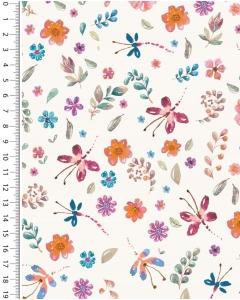 Poplin digital toff summer garden 6018