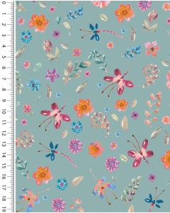 Poplin digital toff summer garden 6018