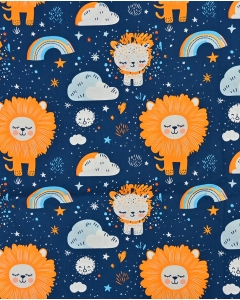 Poplin Digital Lion 5823