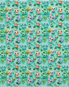 Poplin 3D Fantasy Animals 5820