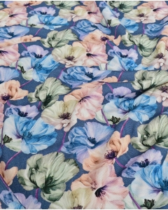 Bamboo Jersey Digital Faded Flowers 5952