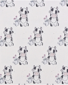 Rib Jersey Digital Cow 5961