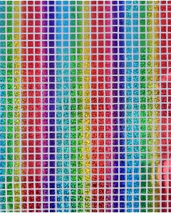 Multicolour Check Hologram Foil 5658