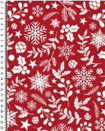 Poplin glitter christmas holly 5389