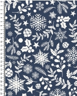 Poplin glitter christmas holly 5389