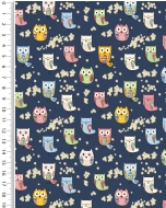 Poplin little ones colourful owl 5278