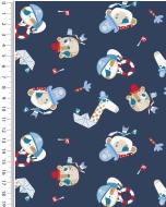 Poplin little ones pirates 5281