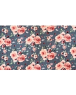 Waffle jersey digital flower 5022