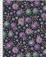 Jersey digital toff embroided flower 5336