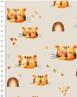 French terry digital toff tiger 5249