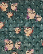 Minky digital little ones owls 5143