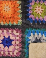 Double fur digital granny square 5397